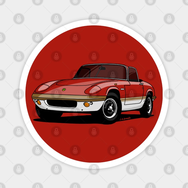 The iconic british sport car that everibody loves! Magnet by jaagdesign